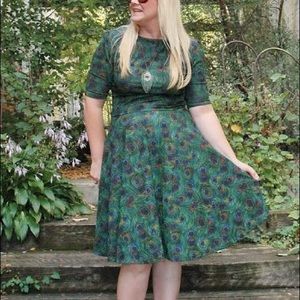 LulaRoe Nicole- peacock pattern